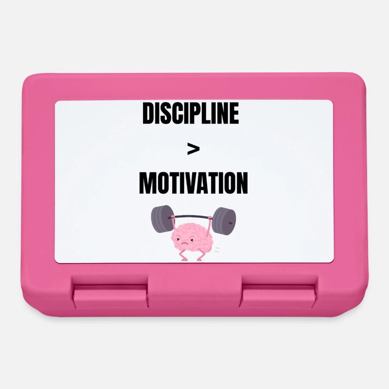 La discipline avant la motivation - Boîte à goûter - rose