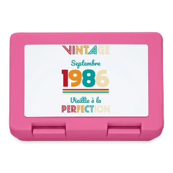 40-jähriges Jubiläum – Jahrgang – September 1986 - Brotdose - Pink - Vorne