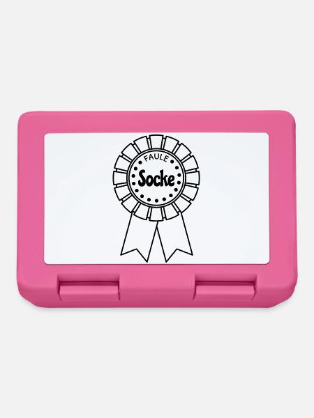 Faule Socke - Brotdose - Pink