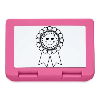 Schulkind Orden mit Herzen - Brotdose - Pink - Vorne
