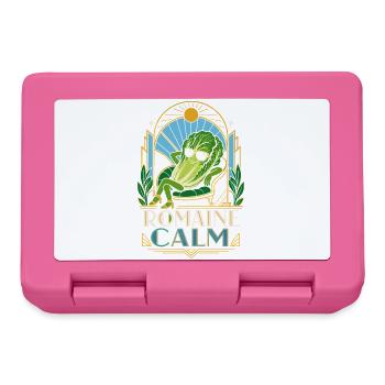 Romaine Calm Salad Pun - Lunchbox - pink - Front