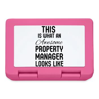 Property Manager Real Estate Appreciation Gift - Lunchbox - pink - Front