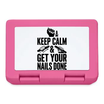 Keep Calm & Get Your Nails Done - Lunchbox - pink - Front