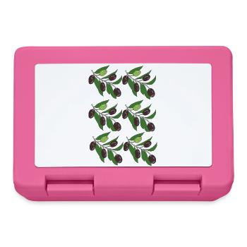 Olive Branch Pattern - Lunchbox - pink - Front
