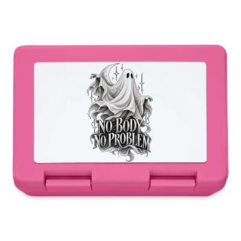 No Body No Problem Geistdesign - Brotdose - Pink - Vorne