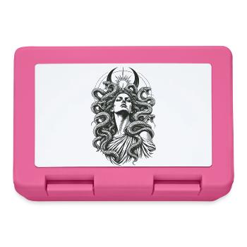 Medusa Schlangen Feminismus Gorgone Mythologie - Brotdose - Pink - Vorne