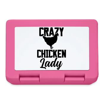 Crazy Chicken Lady - Brotdose - Pink - Vorne