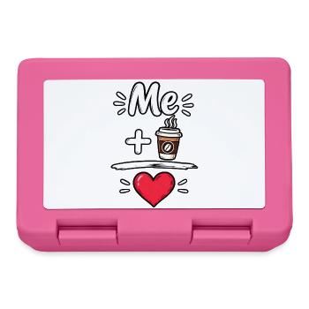 Süßer Kaffeeliebhaber Valentine Aesthetic Heart Brew - Brotdose - Pink - Vorne