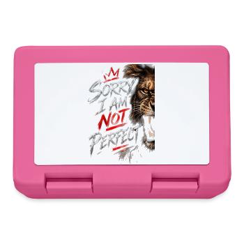 Nicht perfekte Tigerbürsten-Grafik - Brotdose - Pink - Vorne
