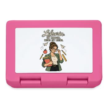 Lehrerin 28 Kinder keins meins - Brotdose - Pink - Vorne