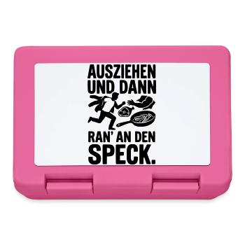 ausziehen ran an den speck - Brotdose - Pink - Vorne