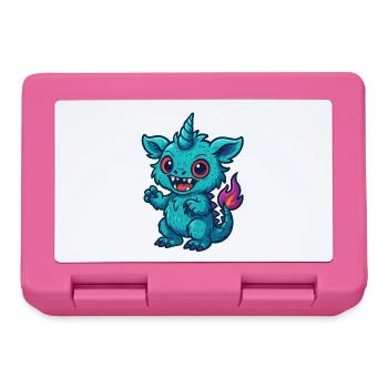 Colorful Fantasy Unicorn Design - Lunchbox - pink - Front