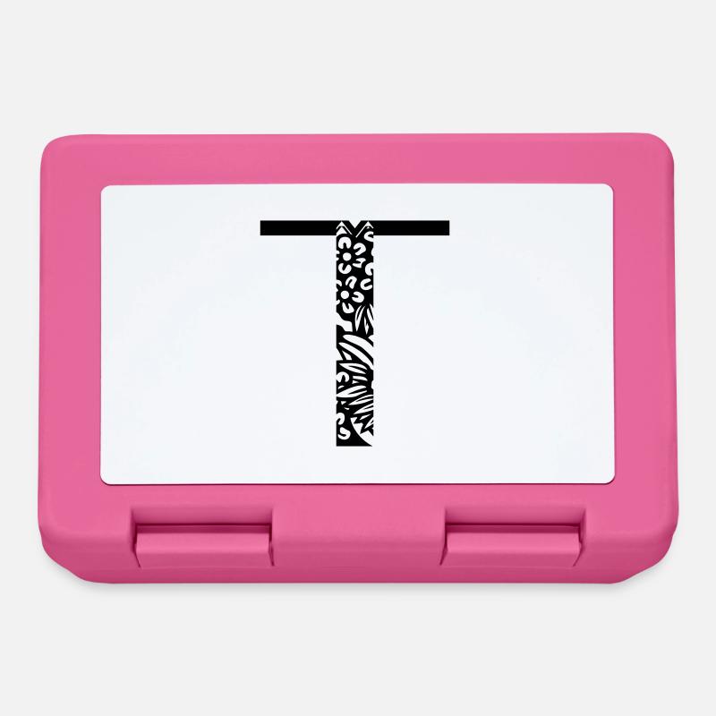 Buchstabe T - Brotdose - Pink