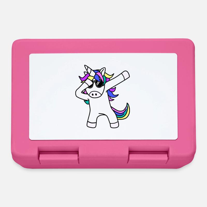 Dabbing Einhorn - Brotdose - Pink