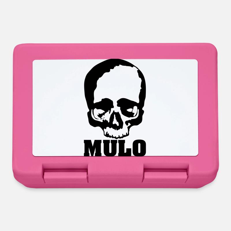Mulo / manisch / tot / kaputt / Skull - Brotdose - Pink
