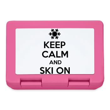Ski - Brotdose - Pink - Vorne
