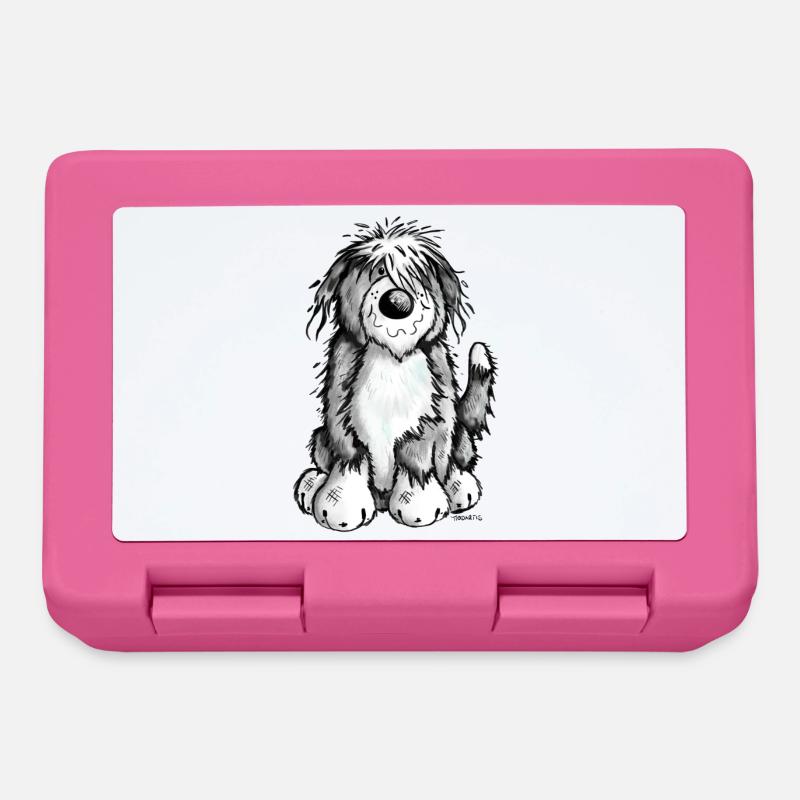 Mignon Bearded Collie - Boîte à goûter - rose