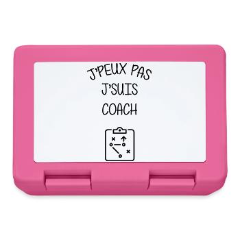 Coach / Entraîneur / Sport / Foot / Coaching - Boîte à goûter - rose - Devant