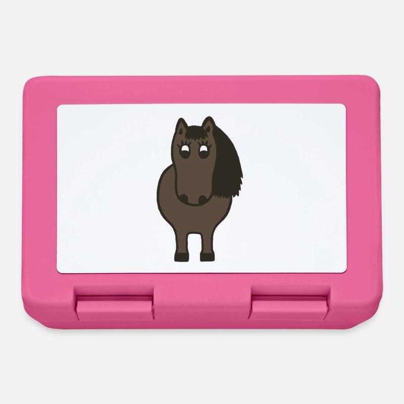 Kugelrundes Pony - Brotdose - Pink