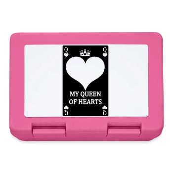 Carte à jouer MY QUEEN OF HEARTS - Boîte à goûter - rose - Devant