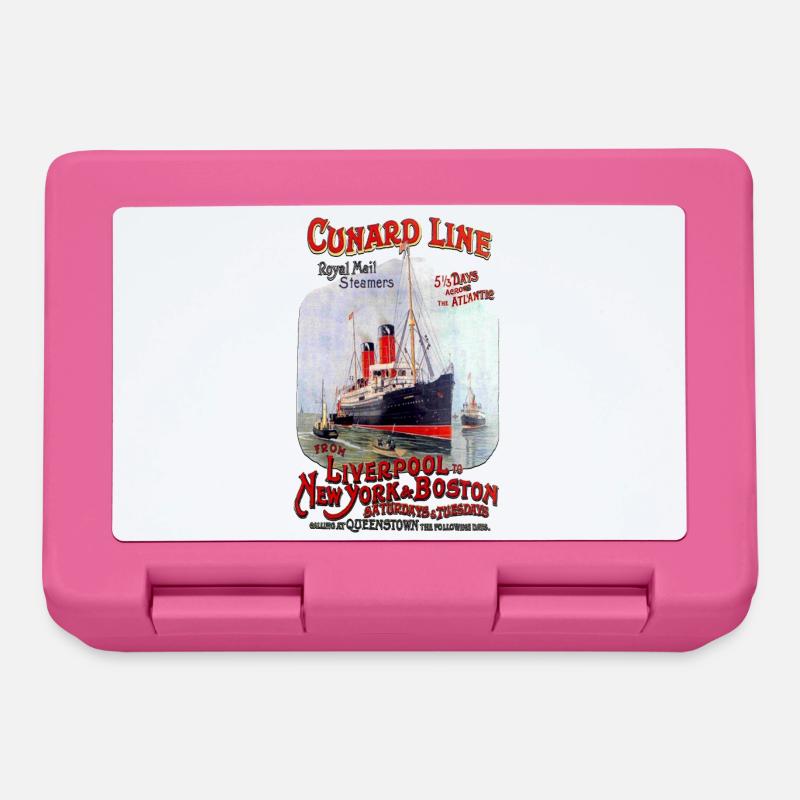 CUNARD LINE PAQUEBOT - Boîte à goûter - rose