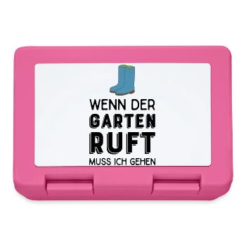 Gartenarbeit - Brotdose - Pink - Vorne