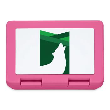 Wolf Silhouette - Boîte à goûter - rose - Devant