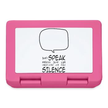 Don't Speak - Lunchbox - pink - Front