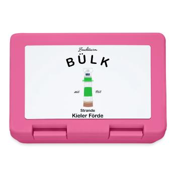 Leuchtturm Bülk, Strande, Kieler Förde, Ostsee - Brotdose - Pink - Vorne