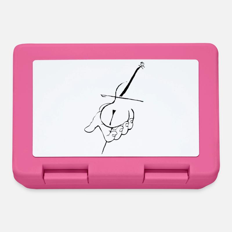 Cello in der Hand - Lunchbox - pink