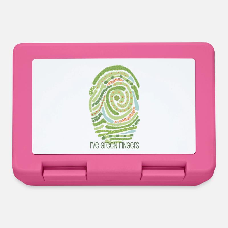 Garten-Fingerabdruck - Brotdose - Pink