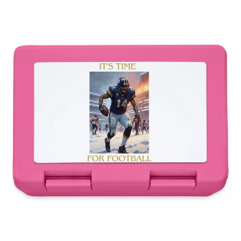 It's Time For Football Design - Brotdose - Pink - Vorne