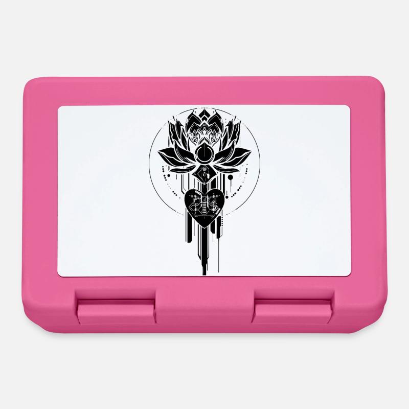 Cyberlotus Noir - Boîte à goûter - rose
