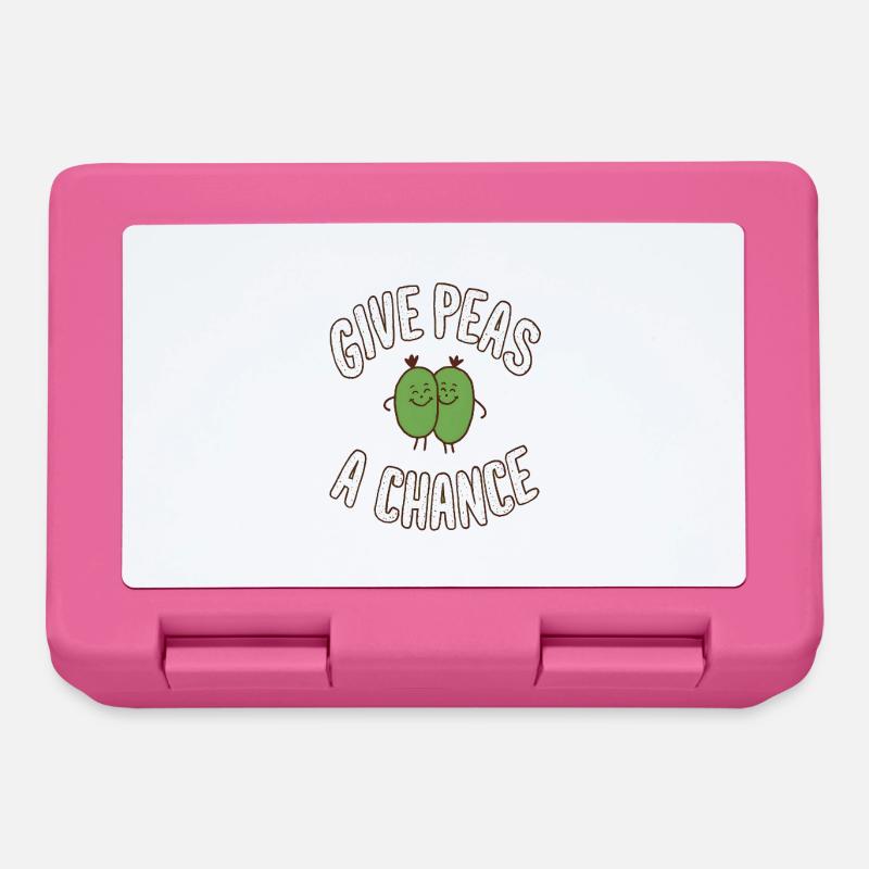 Donnez une chance aux pois - Boîte à goûter - rose