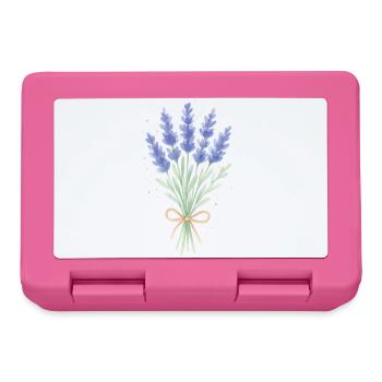 Lavendel Sträußchen - Brotdose - Pink - Vorne