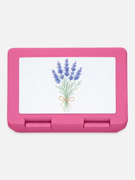 Lavendel Sträußchen - Brotdose - Pink