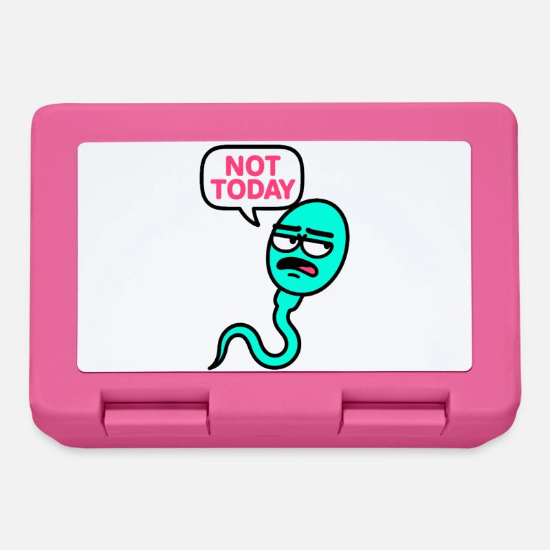 Expressive Sadface Snake Illustration - Lunchbox - pink