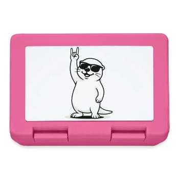 Rockin' Otter - Brotdose - Pink - Vorne