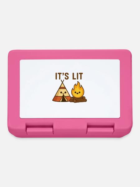 It’s Lit – Lagerfeuer mit Humor - Brotdose - Pink