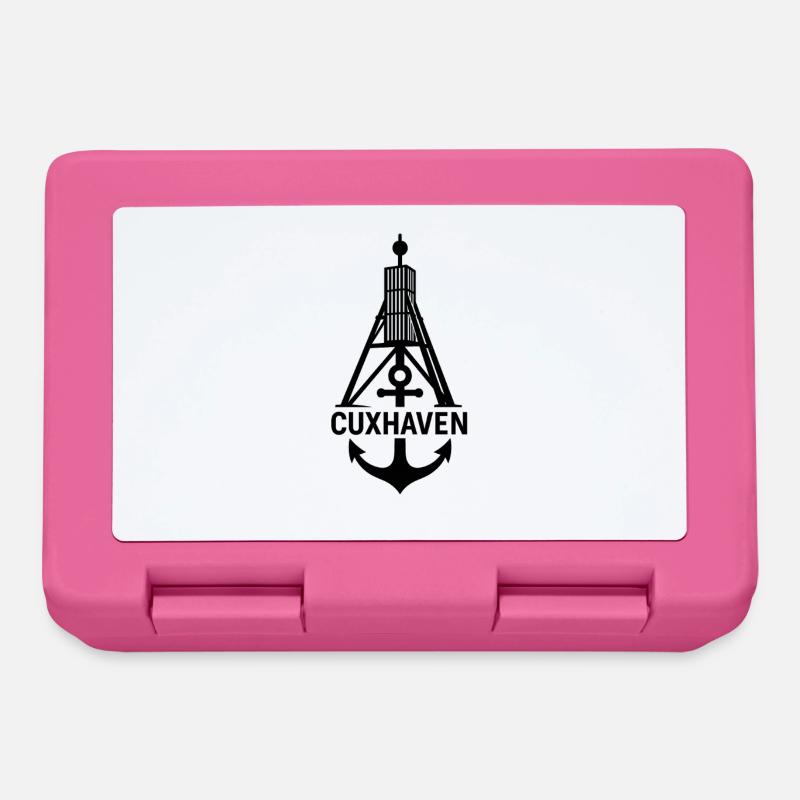 Kugelbake anker cuxhaven - Brotdose - Pink