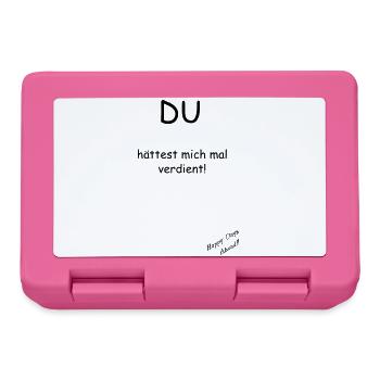 You deserve me! - Lunchbox - pink - Front