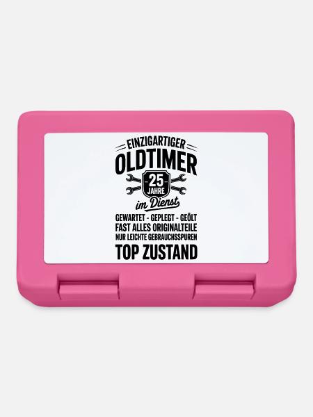25 Jahre Jubiläum Mitarbeiter - Brotdose - Pink