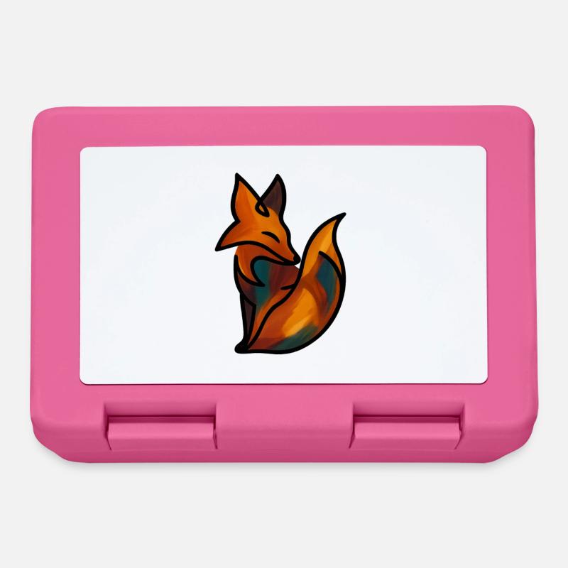 Le renard - Boîte à goûter - rose