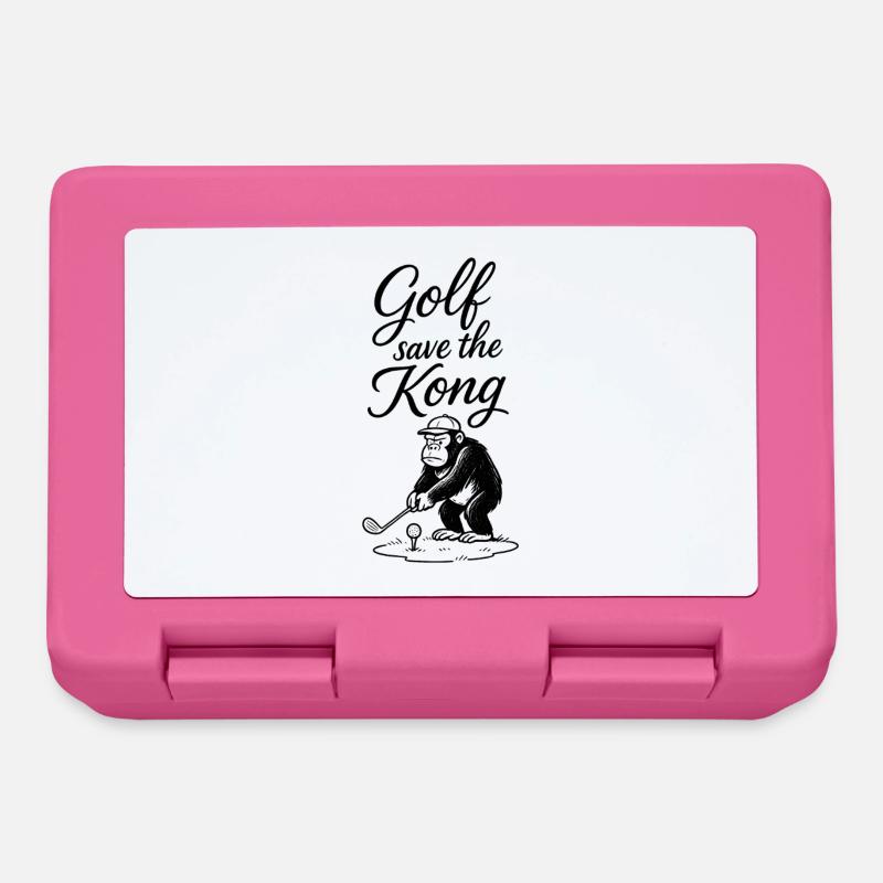 Golf rettet den Kong - Brotdose - Pink