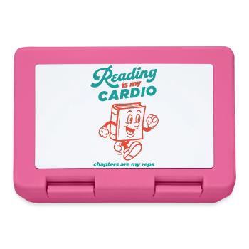 Reading is my Cardio - Lunchbox - pink - Front