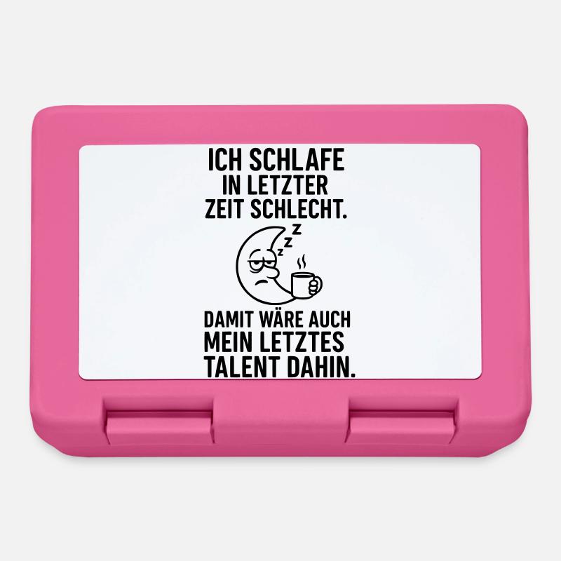 Schlafen Schlecht Talent dahin - Brotdose - Pink