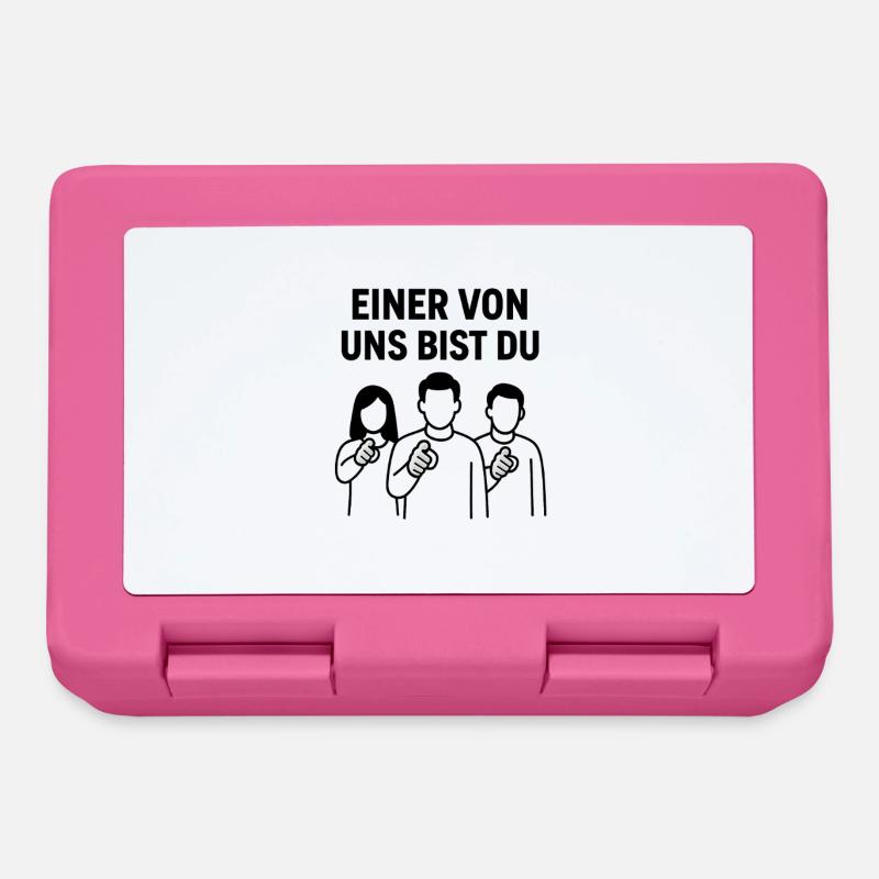 Einer_von_uns_bist_du - Boîte à goûter - rose