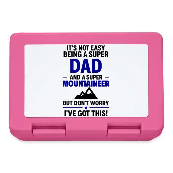 Heart + Mountaineering – Super Papa Mountaineer - Lunchbox - pink - Front