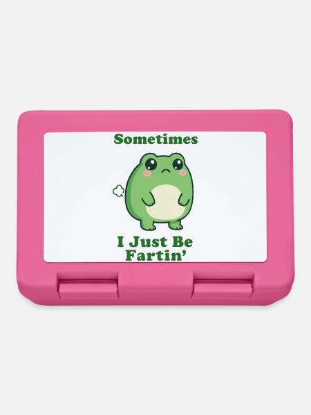 Manchmal bin ich einfach nur Furzfrosch - Brotdose - Pink