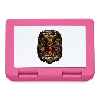 Cœur de feu rebelle viking - Boîte à goûter - rose - Devant